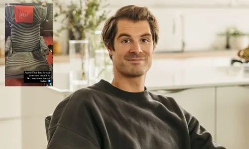 Portrait d’Axel Allétru + capture d’écran de sa place PMR.