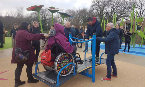 Illustration article Vannes : aire de jeux inclusive, 750 m2 d'activités adaptées