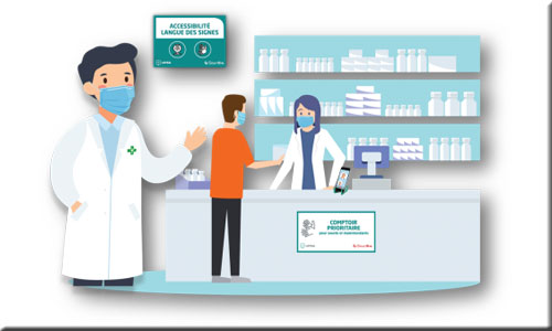 Illustration article Patients sourds : 30 pharmacies communiquent en LSF
