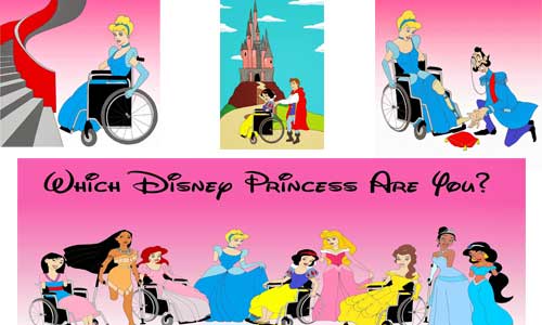 Illustration article Princesses handicapées: en finir avec les cartoons édulcorés