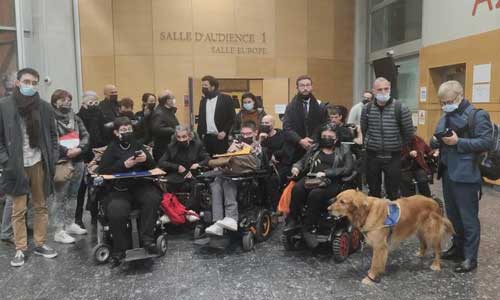 Illustration article  Procès des activistes handicapés : prison avec sursis