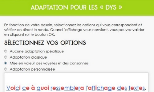 Illustration article Cours d'orthographe en ligne : un "mode dys"