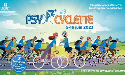 PsyCyclette : à vélo pour briser le tabou sur la maladie psy