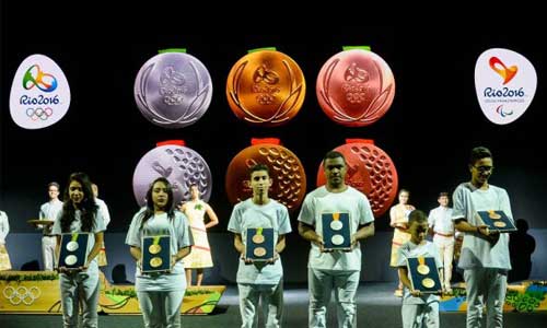 Illustration article Jeux Rio 2016 : des médailles écolo, en braille et sonores