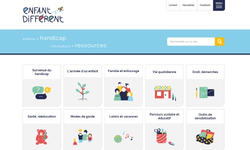 Illustration article Le site d'information "Enfant-différent" fait peau neuve