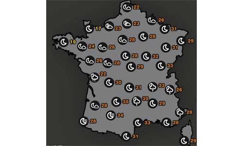 Illustration article Une carte météo pour les estivants malvoyants