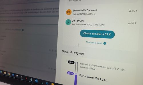 SNCF : impossible de réserver l'accompagnant PSH gratuit?