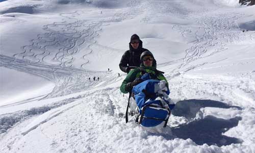 Illustration article Chamonix : 20 km en tandem ski pour 2 blessés militaires