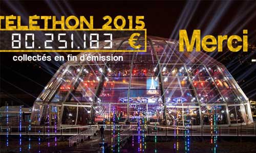 Illustration article 80,2 millions d'euros pour le Téléthon 2015