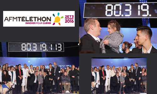 Illustration article  Téléthon 2016 : plus de 80 millions de promesses de dons