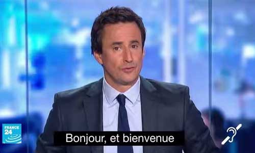 Illustration article Sourds : France 24 lance ses journaux sous-titrés en direct