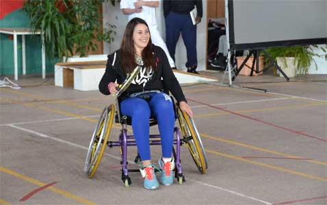 Illustration article M. Bartoli, marraine de la 1ère académie de tennis fauteuil