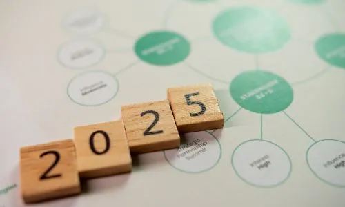 Ann&eacute;e 2025 avec des chiffres