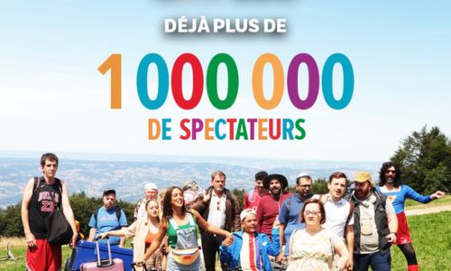 Affiche du film avec les acteurs et « Déjà plus d’1 million de spectateurs ».