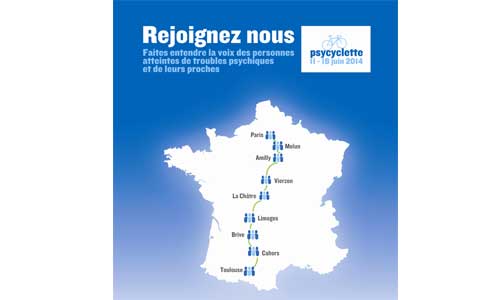 Psycyclette, 800 km à vélo au nom des troubles psychiques