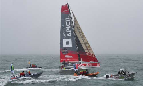 Illustration article Vendée Globe : Damien Seguin a franchi la ligne d'arrivée