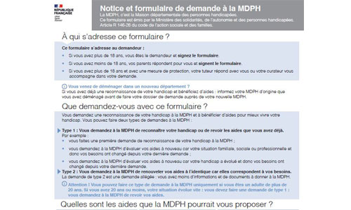 Illustration article Vers un nouveau formulaire MDPH simplifié?