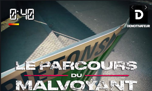 Vidéo : dans la peau d'un malvoyant, parcours chaotique!