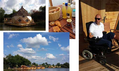 Illustration article Village flottant : P. Croizon teste les cabanes accessibles 