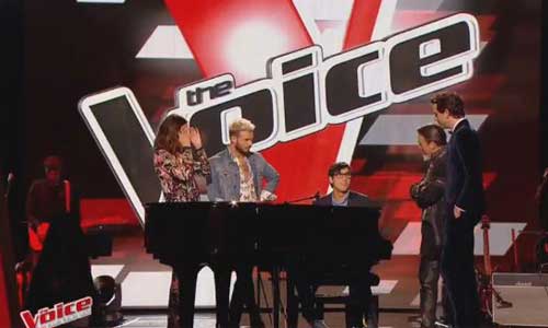 Illustration article The Voice : Vincent, chanteur malvoyant, fait sensation 