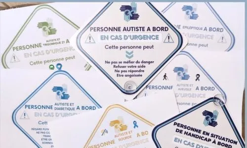 Visuels &laquo;Autistes &agrave; bord&raquo;.