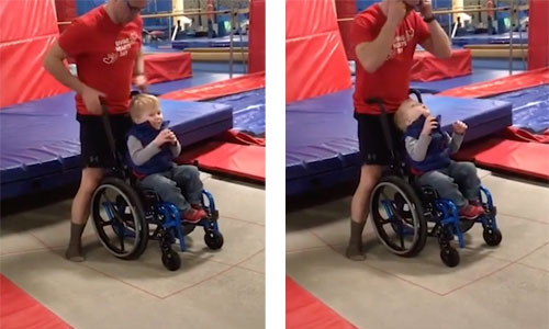 Wyatt, 4 ans : son premier saut en trampoline émeut la toile