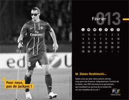 Illustration article Calendrier 2013 : Montebourg et Ibrahimovic aveugles !