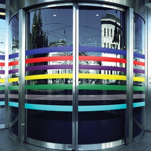Image Bandes signalétiques pour surface vitrée