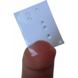 Etiquettes adhésives en braille pour bouton d'ascenseur (image 1) - Cliquez pour la voir en plus grand, dans une nouvelle fenêtre. Etiquettes adhésives en braille pour bouton d'ascenseur (image 1)