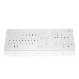 Clavier filaire tactile Cleankeys en verre (image 1)