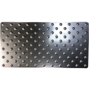 Dalle podotactile Tolplot en acier galvanisé (image 1) - Cliquez pour la voir en plus grand, dans une nouvelle fenêtre. Dalle podotactile Tolplot en acier galvanisé (image 1)
