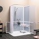 Cabine de douche intégrale accès en angle (miniature 1) 