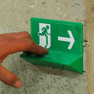 Image Signalétique Issue de secours en braille