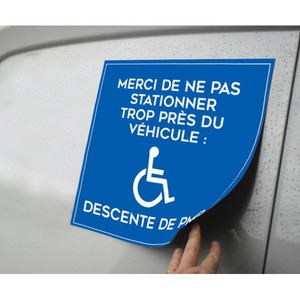 Image Plaque magnétique à message pour TPMR