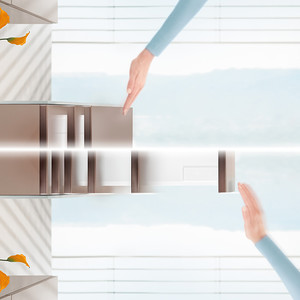 Image Ouverture mécanique et fermeture amortie Tip-On Blumotion